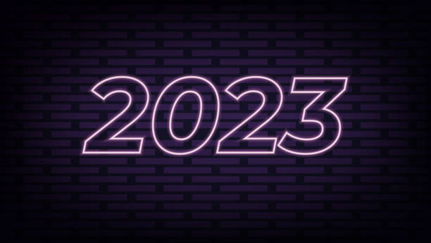 istock 2023 simple neon sign icon vector. Flat design. Purple neon style on black background.ai. Vector illustration 1422965768