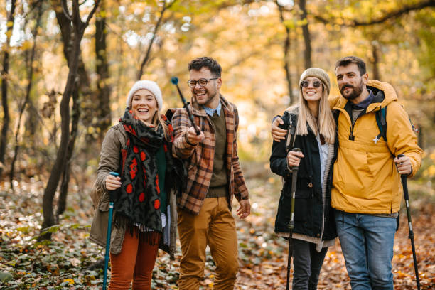 istock Group of people hiking 1422969662