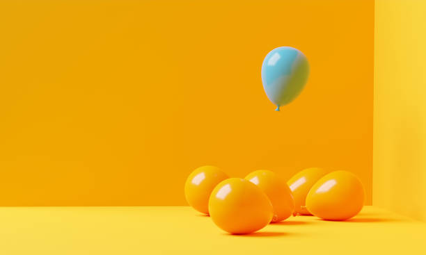 istock Standing out from crowd, leadership, individuality and difference 1422971525