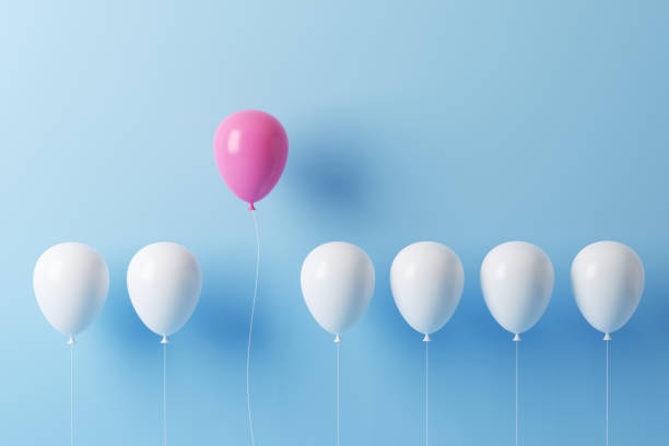 istock Standing out from crowd, leadership, individuality and difference concept. 1422971571