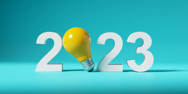 istock Creativity, innovation, imagination, new ideas, success, goal achievement and creative planning for the year 2023 concept. 1422973310