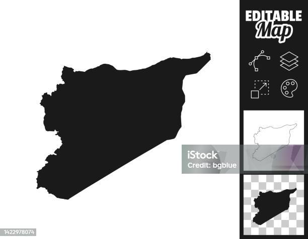 Syria Simple Design Syria Maps For Design Easily Editable Stock Illustration - Download ...