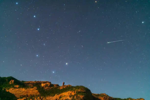 Photo of The Big Dipper over the Ansai Grand Canyon in Zaduo County, Qinghai Province, China