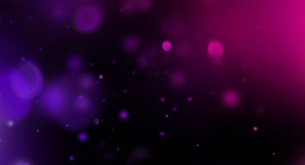 istock Pink and purple Lens flare particles. Abstract background 1422983998