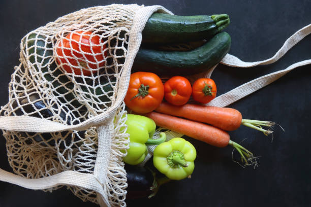 istock Bag of Summer Vegetables 1422988167