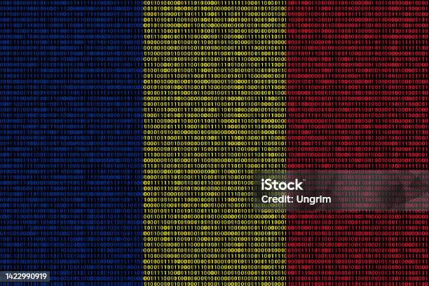 Romania Flag Computer Romanian Flag Superimposed On Duplicate Computer Code That Permeates ...