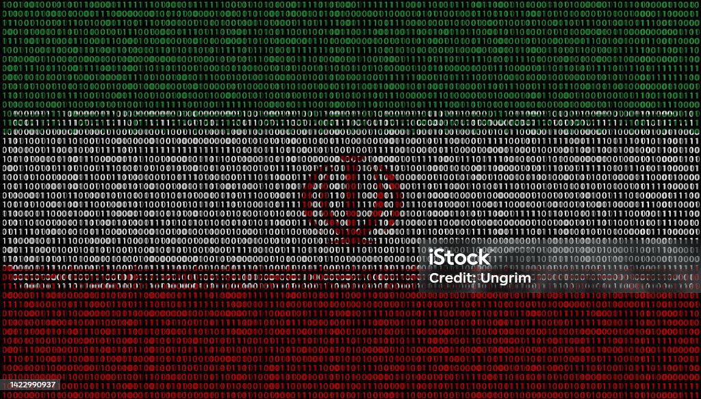 Iran Computer Iran Flag Superimposed On Duplicate Computer Code That Permeates Each ...