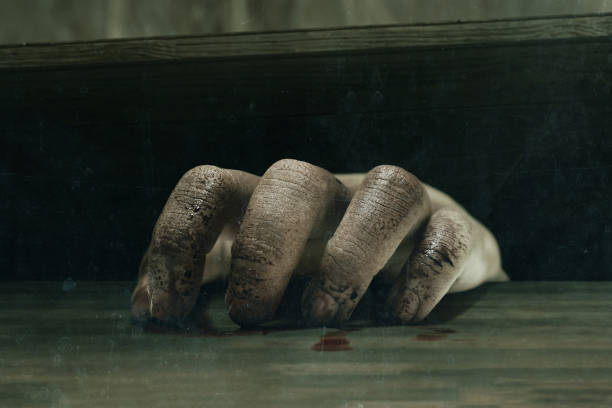 istock Scary zombie hand, Halloween theme 1422993284