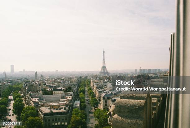 Paris Afternoon Stock Photo - Download Image Now - Arc de Triomphe - Paris, Capital Cities, Color Image