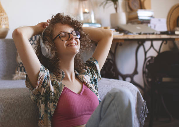 istock Girl spending the weekend at home 1422999932