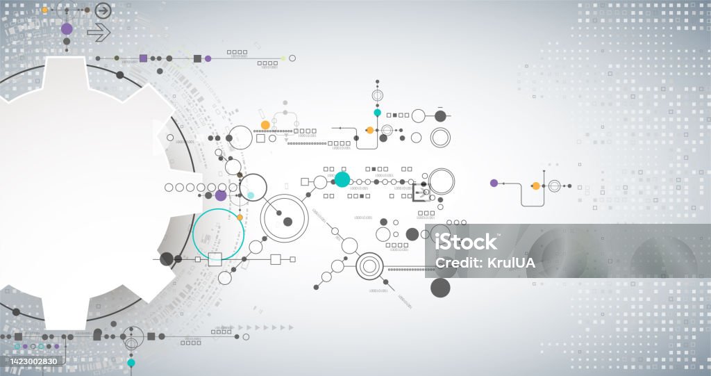 Abstract Digital Communication Abstract Color Digital Communication Technology Background Vector ...