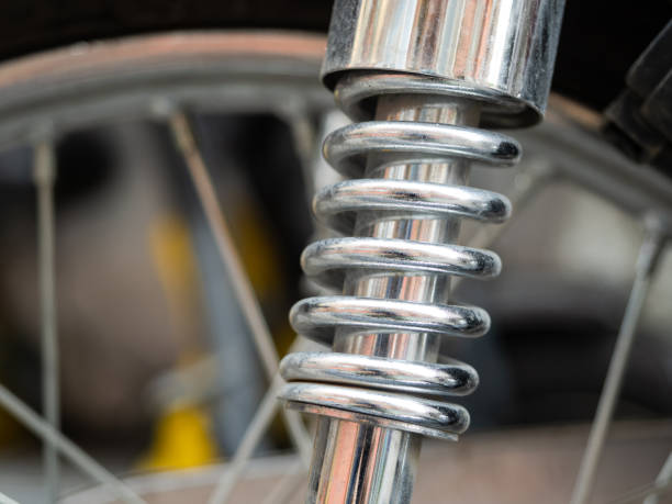 Motorcycle Shock Absorber Close-up