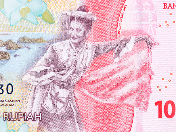 istock Topeng Betawi dance from Indonesian money 1423003708