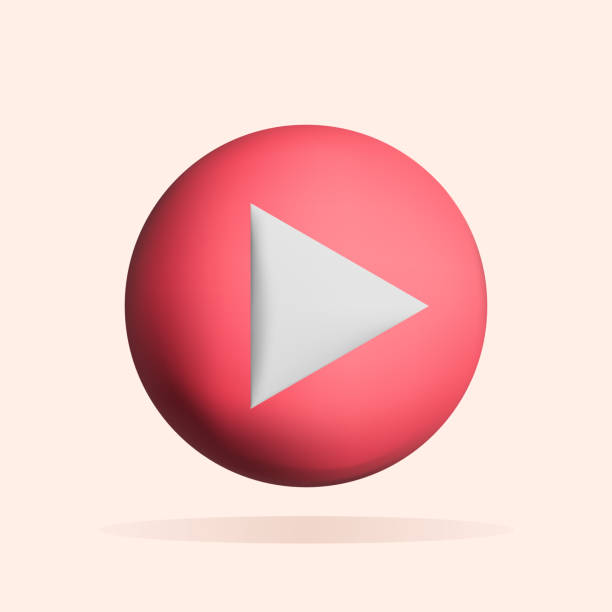 istock 3D play video or music icon design. Social media marketing concept. Vector render illustration 1423007401