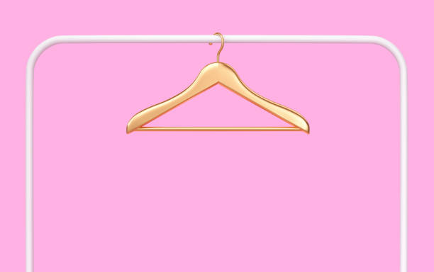Hangers with clothes