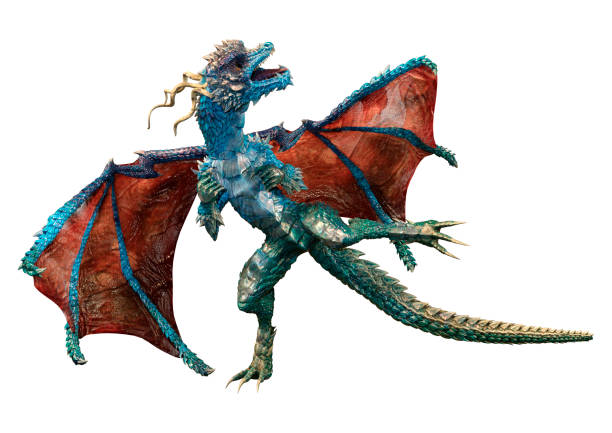 istock 3D Rendering Fairy Tale Dragon on White 1423011144