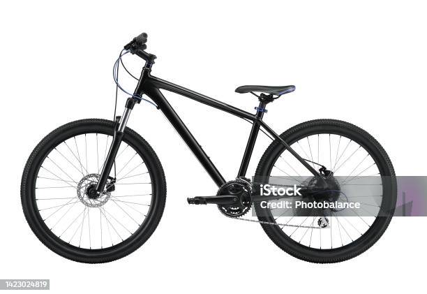 Bike Isolated On White Stock Photo - Download Image Now - At The Edge Of, Bicycle, Bicycle Chain