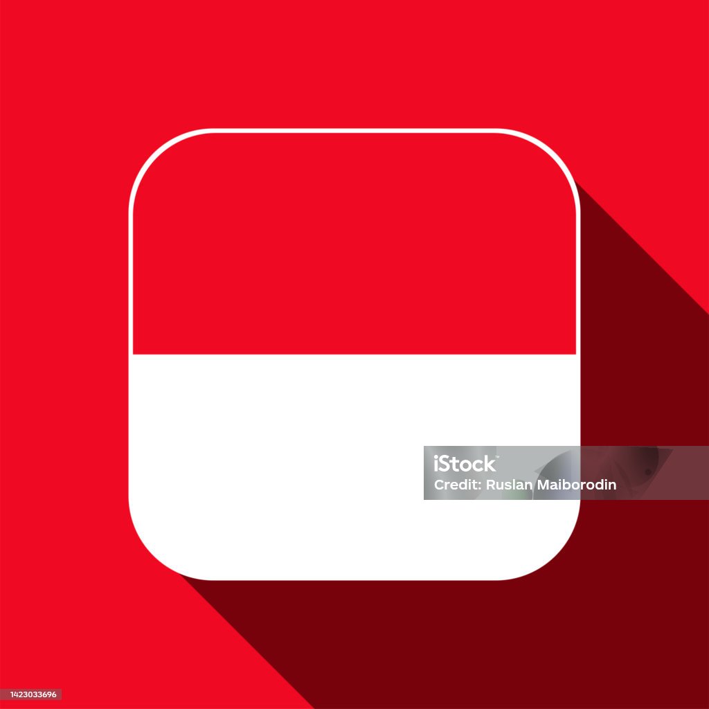 Conaco Flag Monaco Flag Official Colors Vector Illustration Stock Illustration ...