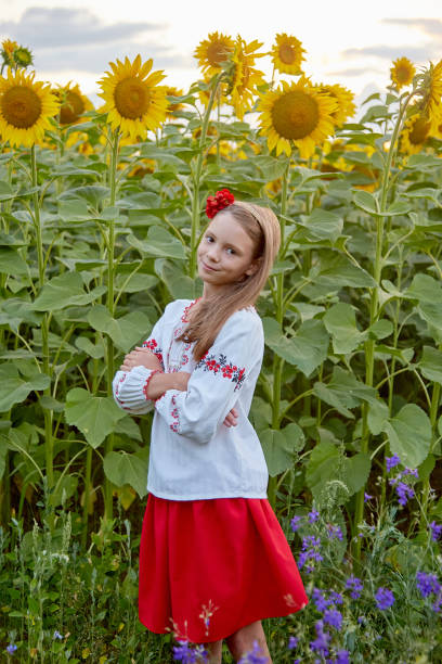 istock girl in sunflowers 1423034434