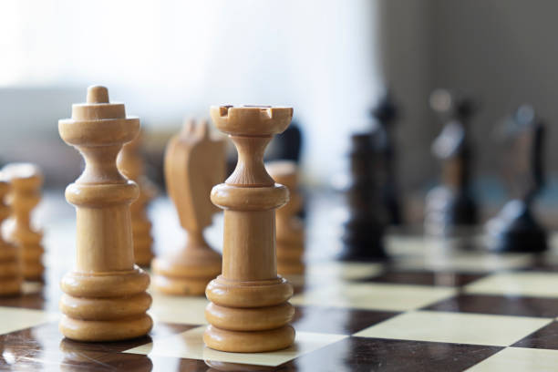 istock Wooden chess pieces. 1423035644