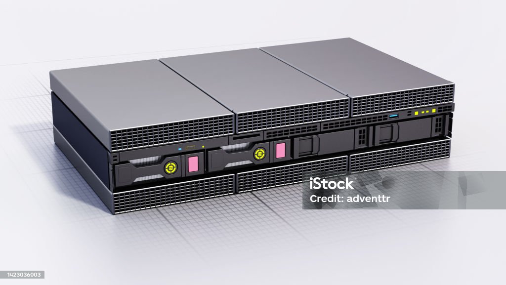 Ai Server Rack Generic Generic 3d Illustration Of Network Server Rack Stock Photo - Download ...