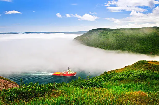 Photo of Ship entering the Narrows of St John's