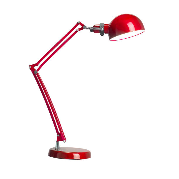 istock Vintage red desk lamp 1423048259