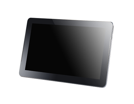tablet computer with clipping path