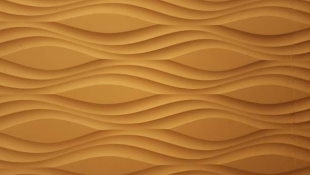 istock Custom-textured wave design in wooden colors 1423054432