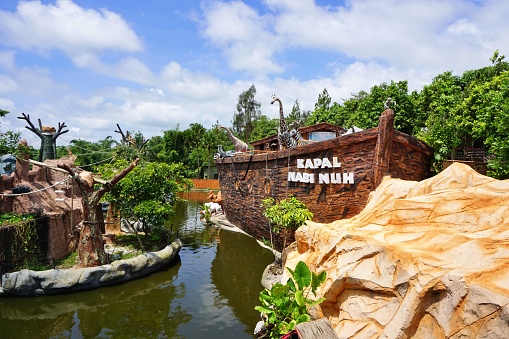 Batu, East Java, Indonesia - 04/15/2019 : Noah's Ark Batu Secret Zoo in Jawa Timur Park II