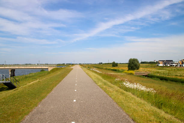 istock Willem-Alexanderbaan as rowing facility in water storage Eendragtspolder for preventing flood 1423061040