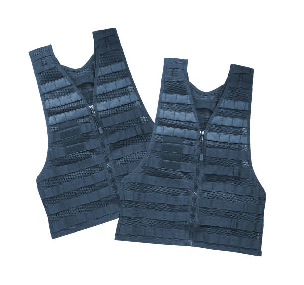 istock Bulletproof vest. Isolated on white. 1423064772