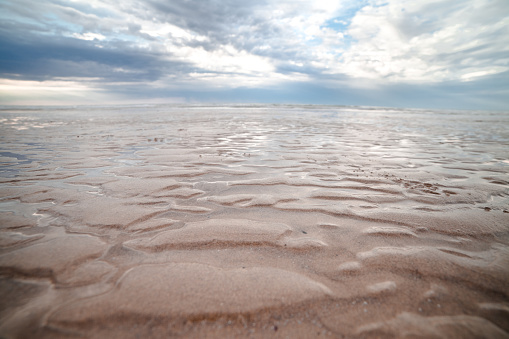 Wave of the sand on the  beach, Jesolo