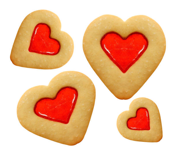 istock Heart shaped shortbread cookies 1423074826