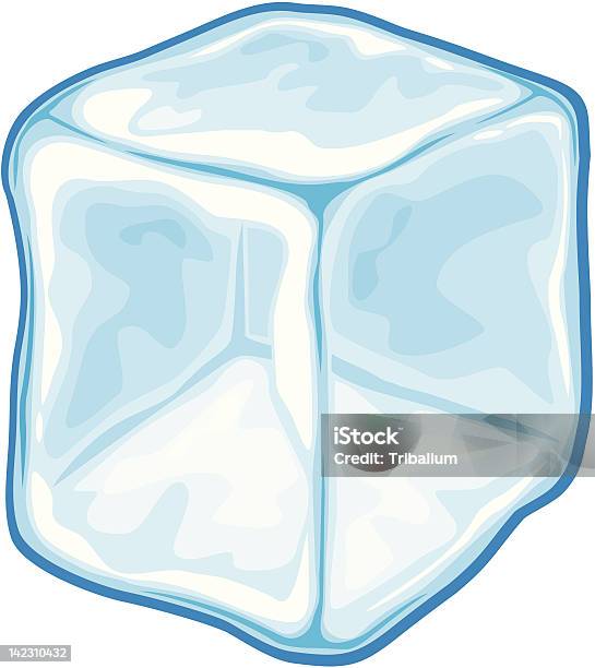 Ice Cube Stock Vektor Art und mehr Bilder von Blau - Blau, Eingefroren, Eiswürfel