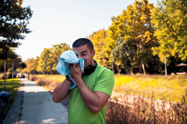 istock After jogging in the sunny autumn park 1423107574