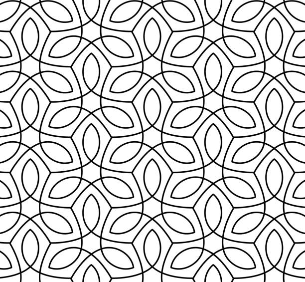 elegantes nahtloses vektormuster. luxuriöser geometrischer abstrakter hintergrund. - natürliches muster stock-grafiken, -clipart, -cartoons und -symbole