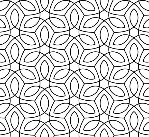 Vector illustration of Elegant seamless vector pattern. Luxury geometric abstract background.