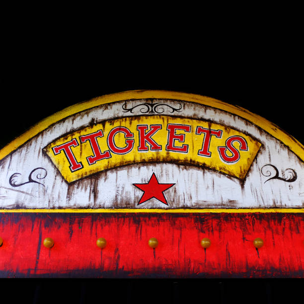 istock Old Ticket Booth at Carnival or Circus for Fun 1423108730