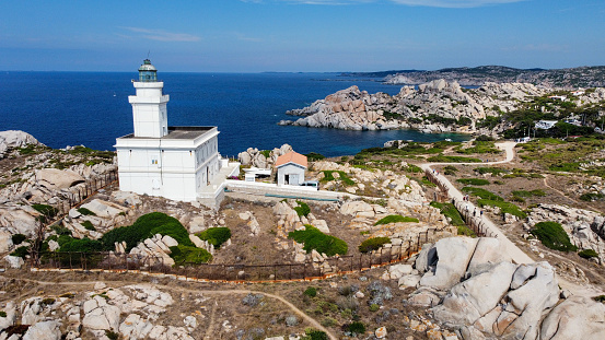 View of the famous stone in Spargi island in North Sardinia