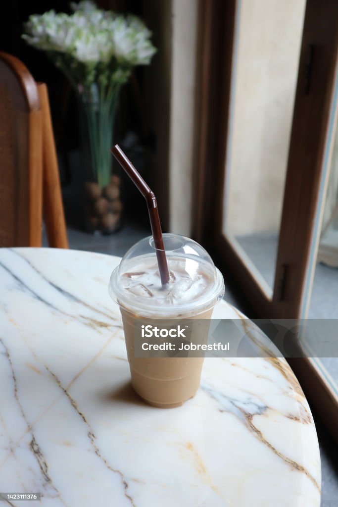 Es Kopi Es Kopi Latte Atau Es Kopi Cappuccino Foto Stok - Unduh Gambar