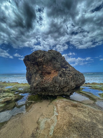 Rock on beach in Isabella Puerto Rico
