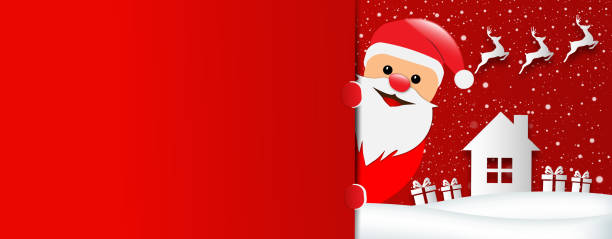 Merry Christmas, Christmas Greeting Card Illustration vector art illustration