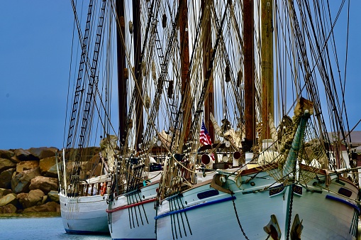 Rigging and masts