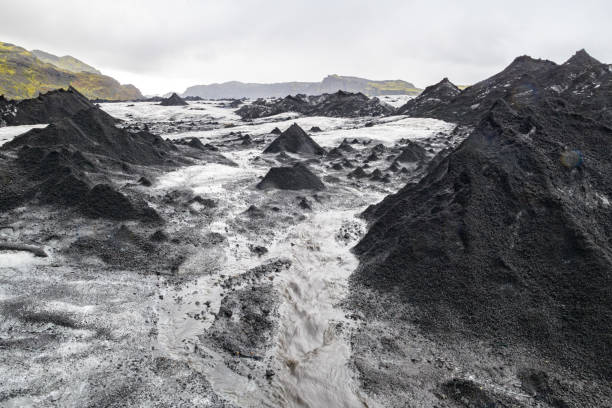 istock Lava Ash Ice Pyramids on a Glacier no people 1423121661