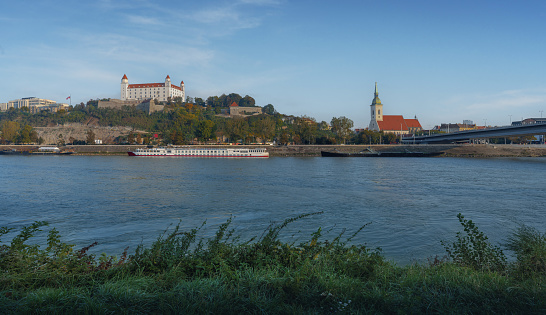 Bratislava Skyline with Bratislava Castle and St. Martin Cathedral - Bratislava, Slovakia