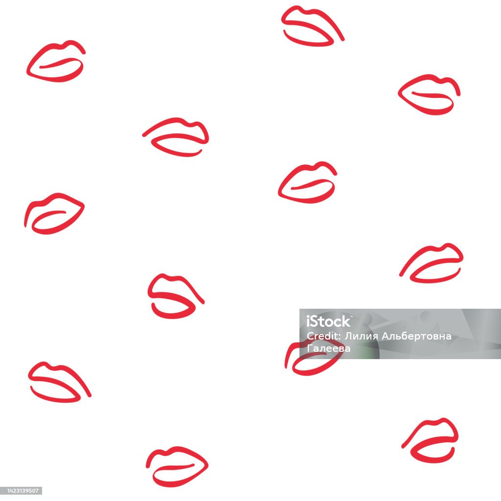 Vector Simple Lips Lips Stock Illustration - Download Image Now - Human Lips, Line Art ...