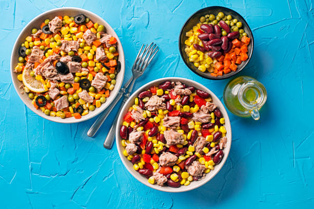 istock Mix of Tuna Mexican corn salads 1423145720