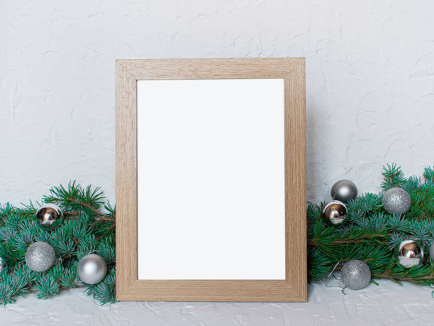 istock Christmas decoration, frame -mock up . 1423152616