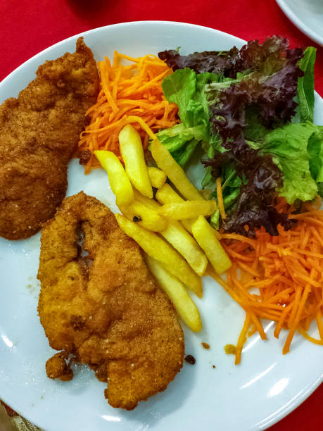 istock Schnitzel. Turkish food. top view. close up 1423156049